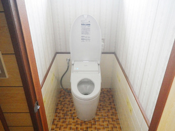 新しいトイレになって、嬉しいです。